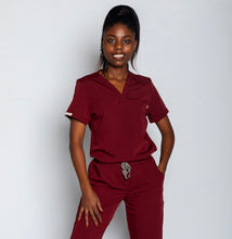 Load image into Gallery viewer, Womens One Pocket Scrub Top