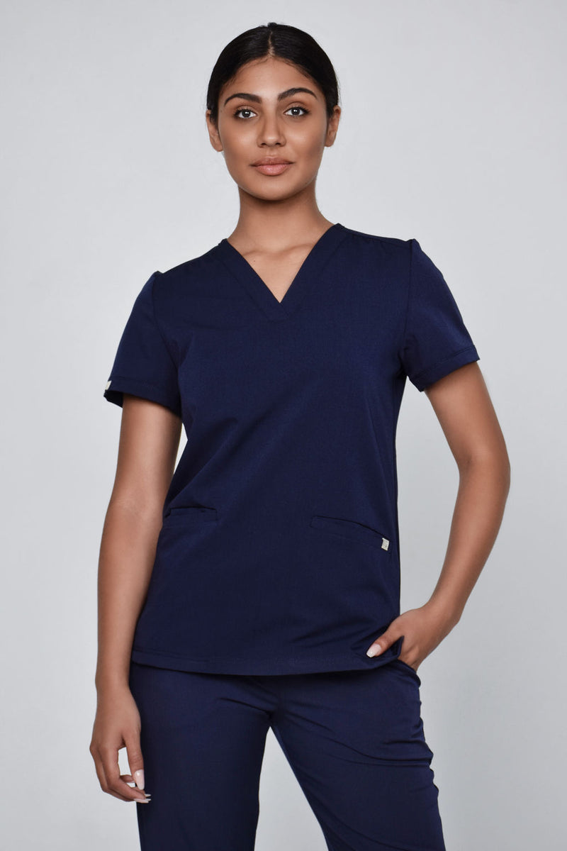 Womens Two Pocket Scrub Top Medical Scrubs South Africa Stich