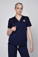 Load image into Gallery viewer, Womens One Pocket Scrub Top
