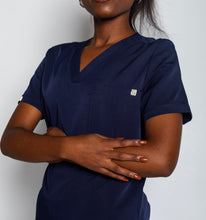 Load image into Gallery viewer, Womens One Pocket Scrub Top
