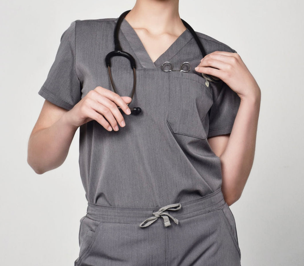 Womens One Pocket Scrub Top