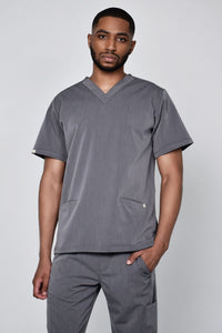 Mens Two Pocket Scrub Top