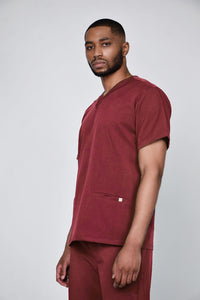 Mens Two Pocket Scrub Top