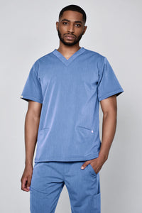 Mens Two Pocket Scrub Top