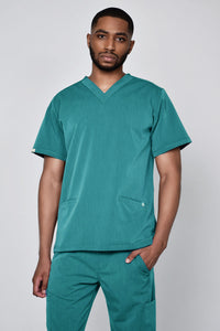 Mens Two Pocket Scrub Top